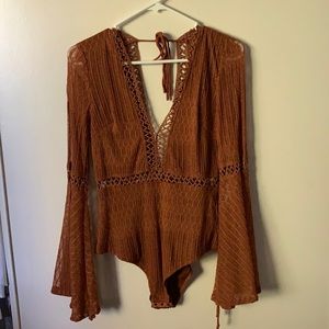 Brown Bodysuit